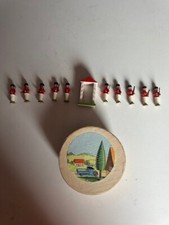 Vintage Erzgebirge Putz Miniature Soldier Figures with Original Box East Germany