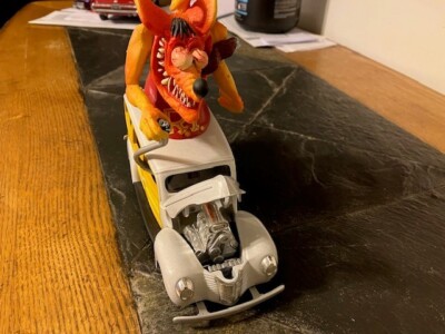 Racing Champions Rat Fink Die Cast Car W/ Figure 1940 Ford Woody 1