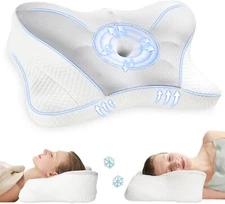 Memory Foam Pillow Contour Neck Pillow Cervical Relief Ergonomic Cervical Pillow