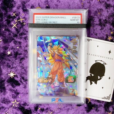 PSA 10 - SUPER SAIYAN 3 GOKU UGM6-SEC3 - SUPER DRAGON BALL HEROES