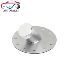 Fuel Cell Gas Tank 45 Degree 1.5" Remote Fast Fill 2.75" Filler Neck+Cap Silver