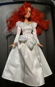 disney ariel wedding dress doll