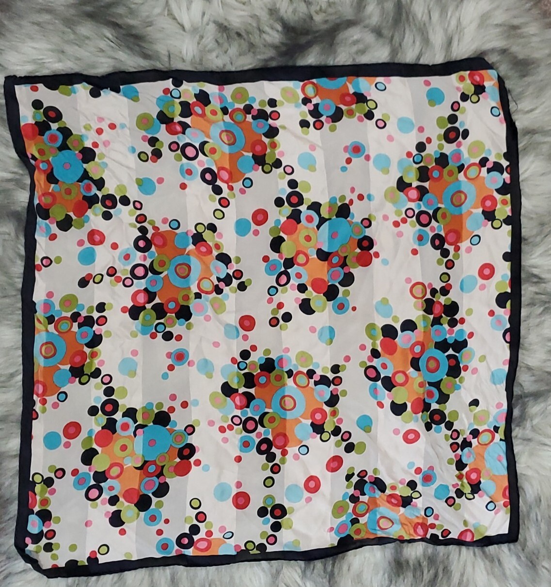 Multifunctional Polka Dot Circles Multicolored Sq… - image 1