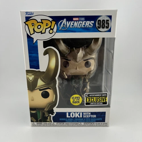 Loki With Scepter #985 (Glow In The Dark) Funko Pop Exclusive Avengers