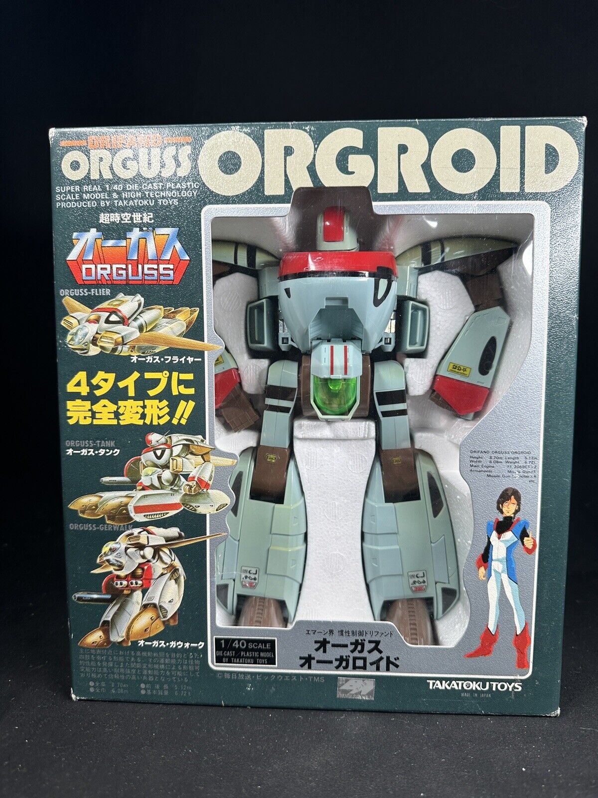 Drifand Orguss OGROID Macross Robotech 1/40 scale Diecast Takatoku Toys Figure