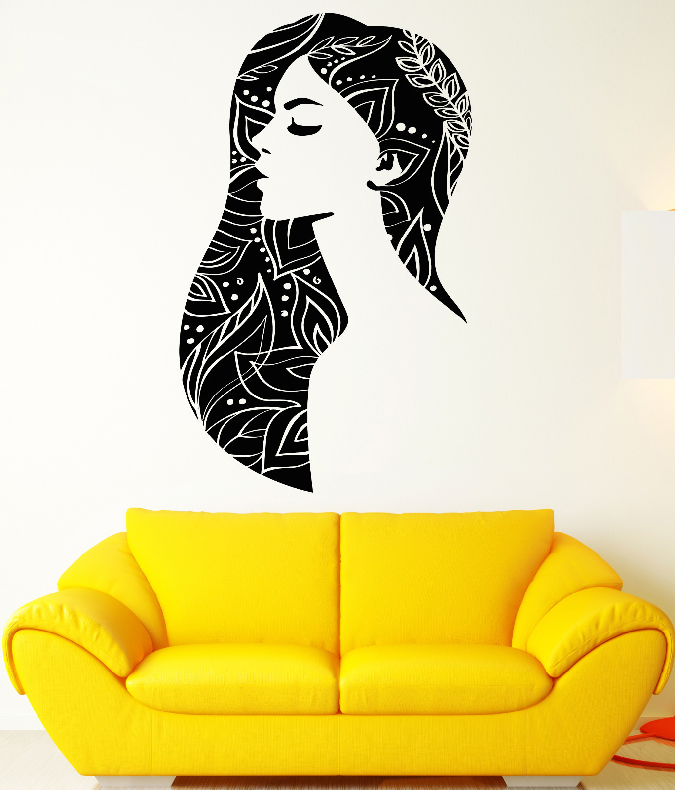 Vinyl Wall Decal Beautiful Woman Abstract Girl Beauty Hair Salon Stickers 1896ig Vinyl Wall Decal Beautiful Woman Abstract Girl Beauty Hair Salon Stickers 1896ig