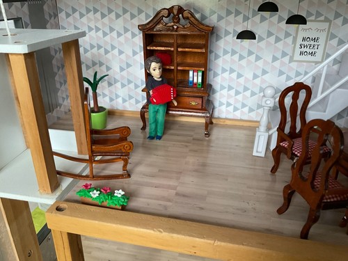 MEUBLES DE MAISON DE POUPÉES 11 Meubles miniatures BOIS Salon Chambre SàManger - Photo 7/24