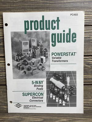 Vintage Catalog Powerstat Transformers Binding Posts Electrical Connectors