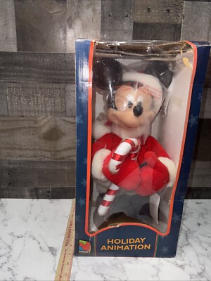 Vintage Santas Best Holiday Animation Candy Cane Mickey Mouse