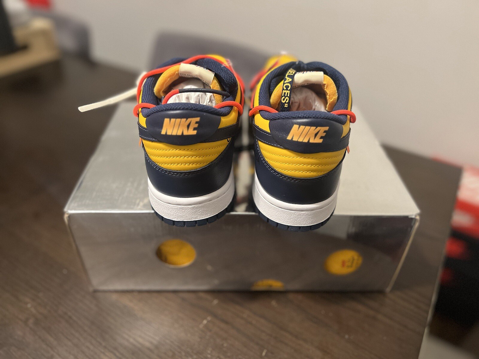 OFF WHITE X NIKE Taglia 11.5 Nike Dunk Low x OFF WHITE University G 2019