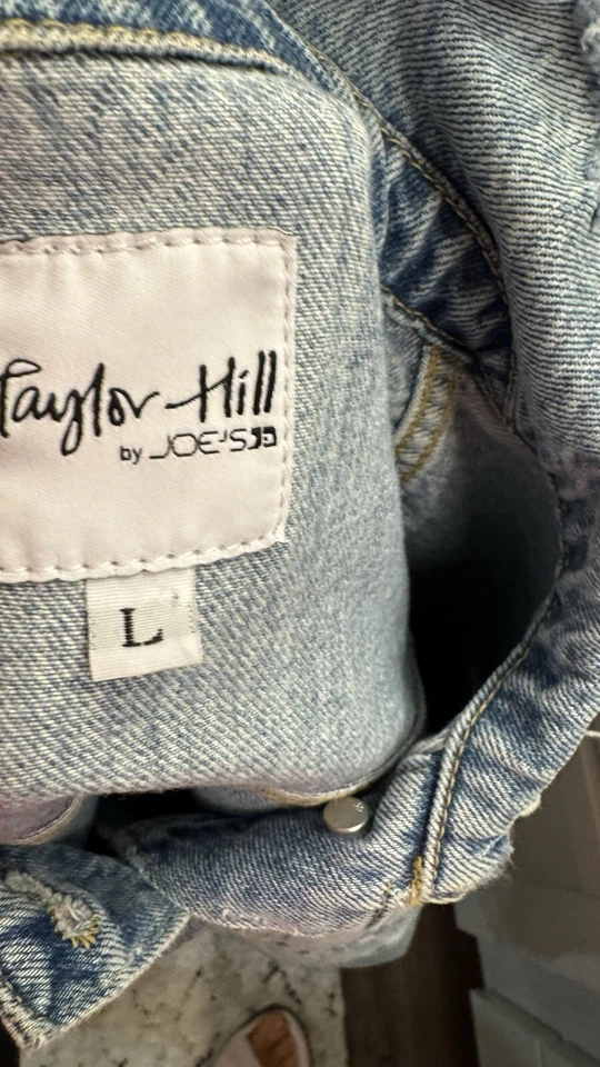 Taylor Hill by Joe's Jeans Women Blue Denim Jacket L - Image 2 of 4