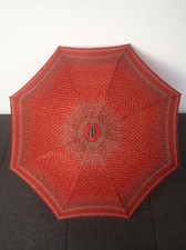 Original "Knirps" 1000 Taschenschirm Regenschirm rot gemustert - Vintage Kult