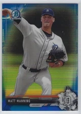 Matt Manning 2017 Bowman Chrome BLUE REFRACTOR RC #BCP122 Tigers