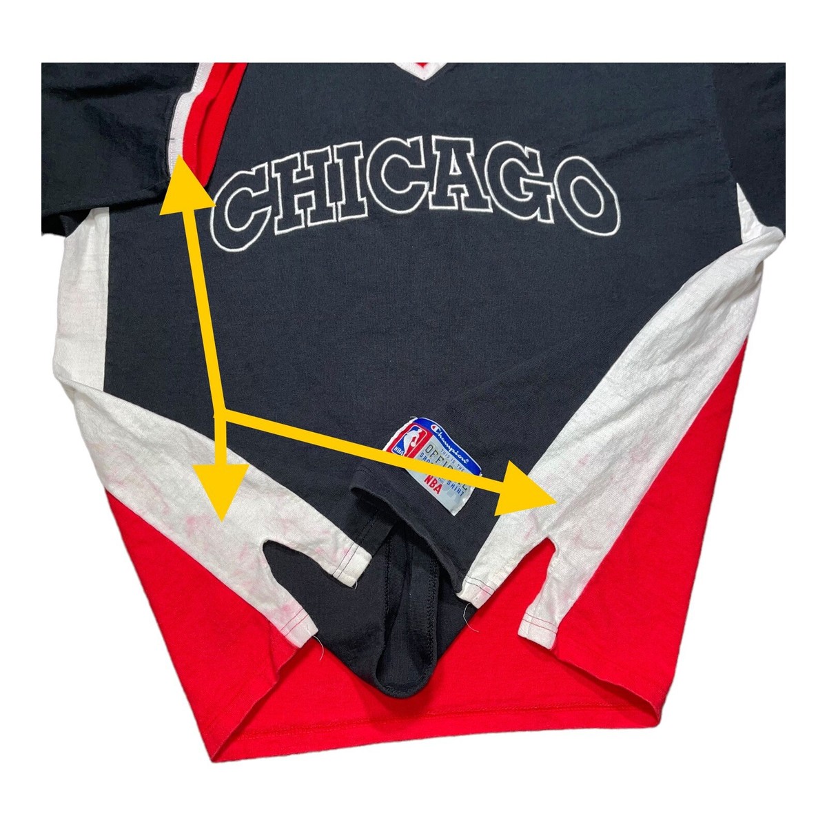 Vintage 90s Champion Chicago Bulls NBA Official Shooting