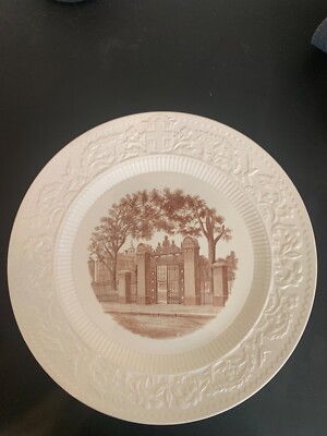 Wedgwood Brown University John Nicholas Brown Gate Plate