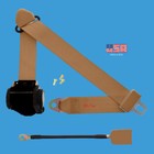 1 Car Seat Belt Beige 3Point Safety Travel Adjustable Retractable Fit:Mitsubishi
