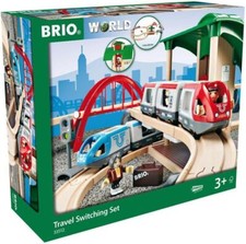 BRIO World Travel Rail Set 42 Pieces - Ages 3 33512 Deluxe Kids Train Set