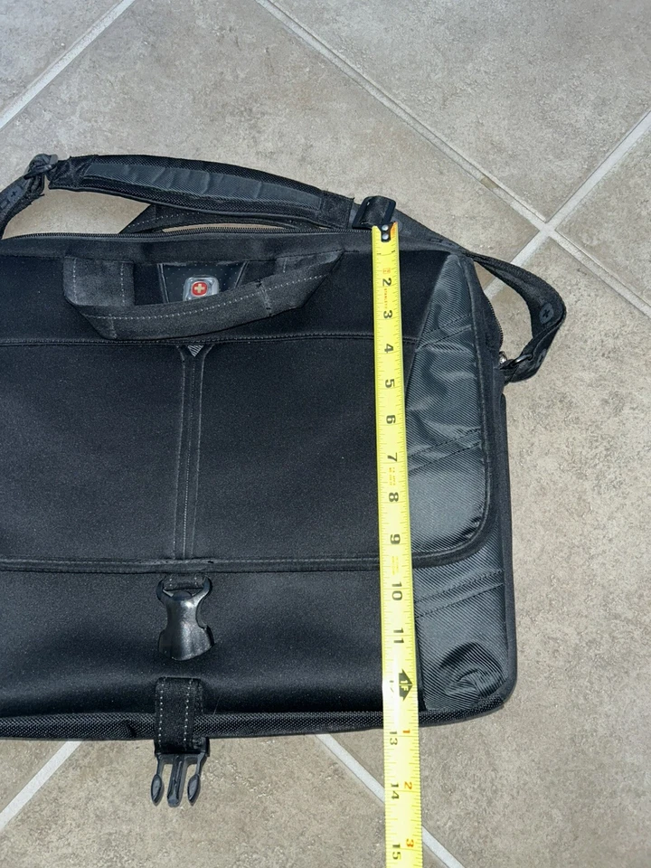 Swiss Gear by Wenger Negro Computadora Portátil Maletín Bolsa Estuche de Transporte 15” Foto 3 de 4