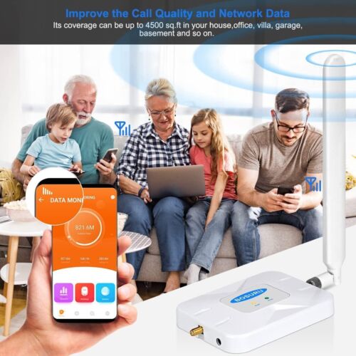 AT&T Cell Phone Signal Booster ATT Signal Booster T Mobile 5G 4G LTE Band 12/... - Photo 9 sur 9