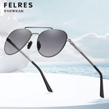 Men Metal Round Retro Sunglasses Fashion Outdoor Driving Fishing Glasses UV400