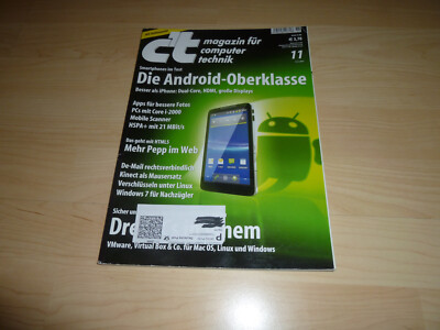 Computer PC Zeitung Zeitschrift - C't 11 / 2011 - Magazin Linux Windows Android