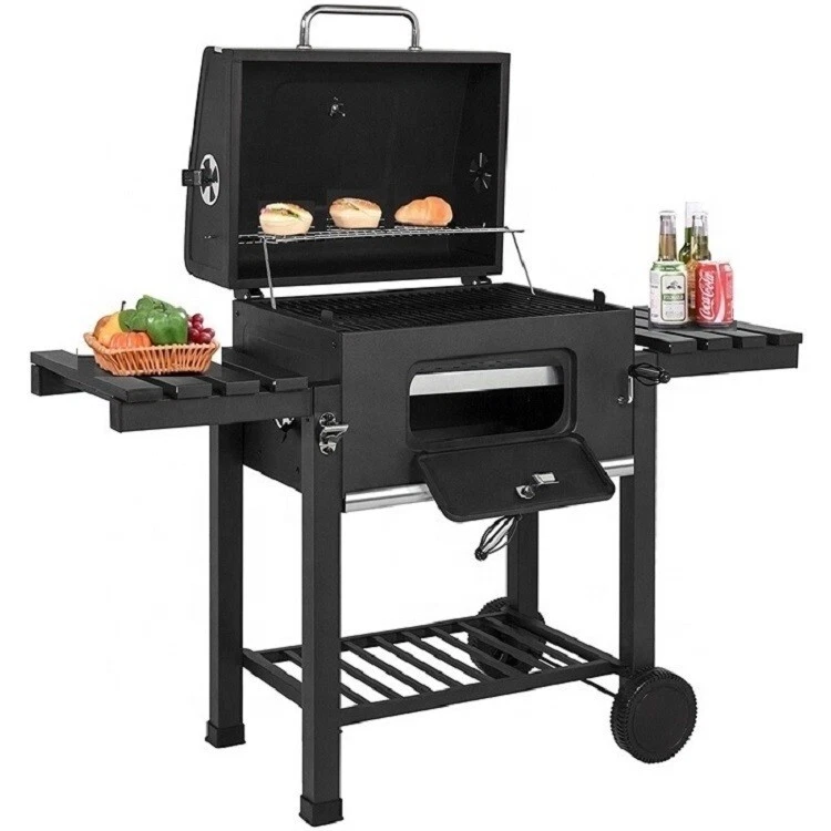 BBQ XL SMOKER OUTDOOR BARBECUE CHARCOAL PORTABLE  GRILL CAMPING BBQS FOR GARDEN - Image 2 of 4