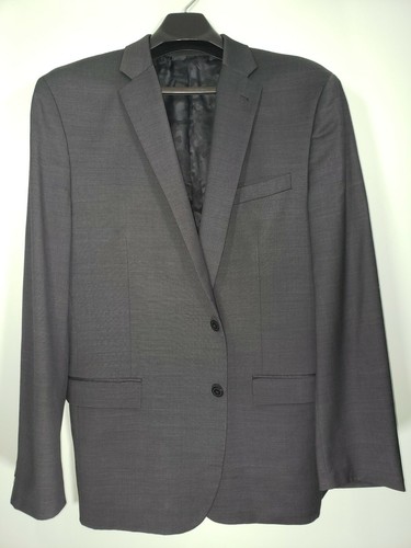 Joseph Abboud Blazer Mens 46L (Measures 43R) Gray JOE Suit Jacket Interview - 第 2/12 張圖片