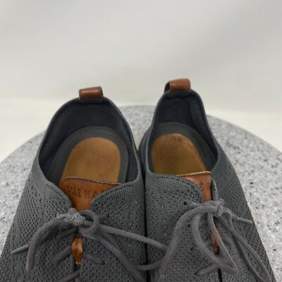 Cole Haan Shoes Mens 13 Original Grand Wingtip Knit Gray  display picture 1