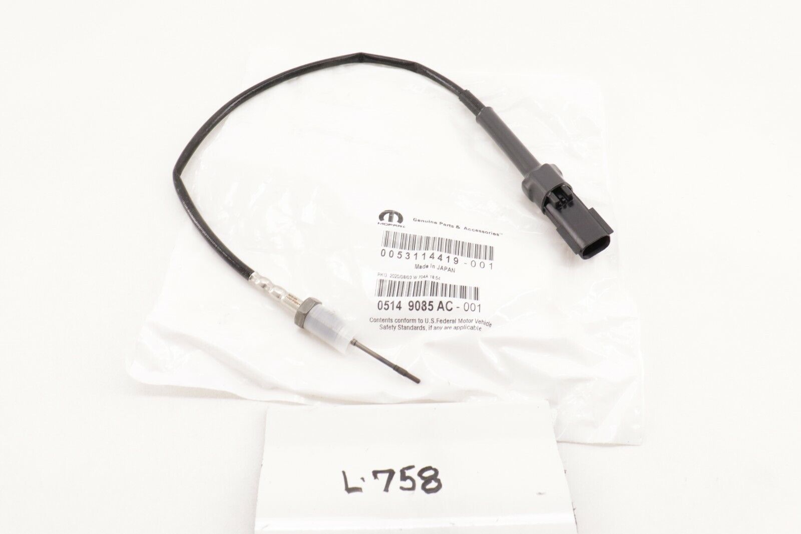 New OEM Genuine Mopar Ram 2007-20 At Challenge the lowest price of Japan ☆ the price Exhaust 6.7 Temperature Sensor