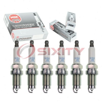 6 pc NGK 5960 ZFR6T-11G V-Power Spark Plugs for 101 905 617 C Ignition Wire yg