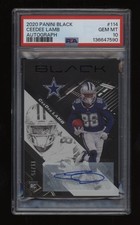 2020 CeeDee Lamb PSA 10 Panini Black Auto Autograph Rookie Rc #11/25 POP1 WOW