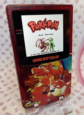 Custom Game Boy Color IPS V2 Pokémon Charizard   FunnyPlaying Premium Build