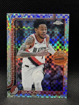 2025-26 Topps Chrome - Anfernee Simons #122 X-Fractor