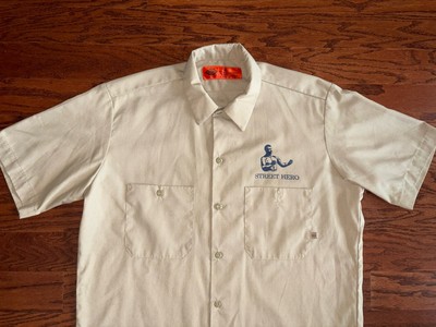 Vintage Y2K Dickies Custom Shop Work Button Up Shirt Mens Large Street Hero