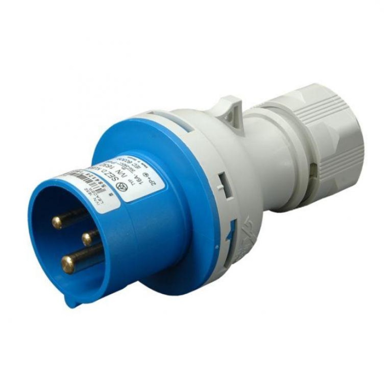 Power plug 16A/3P, 230VAC, IP44, IVN 1632