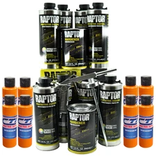 U-Pol Raptor Bedliner Kit Safety Orange 8 Liters
