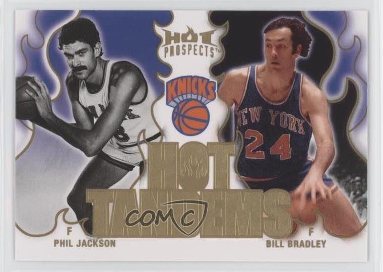 2008-09 Fleer Hot Prospects Tandems Phil Jackson Bill Bradley #HT-13 HOF d4v