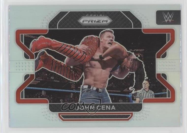 2022 Panini Prizm WWE Silver Prizm John Cena #45 0b3o