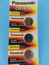 PANASONIC  CR1616  LITHIUM 3V  BATTERY  3Pcs