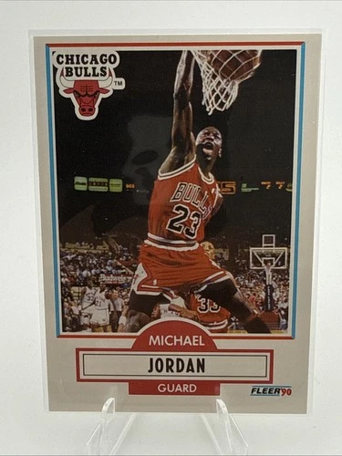 Fleer 1990-91 Michael Jordan Chicago Bulls #26 Base Set NBA Basketball Card