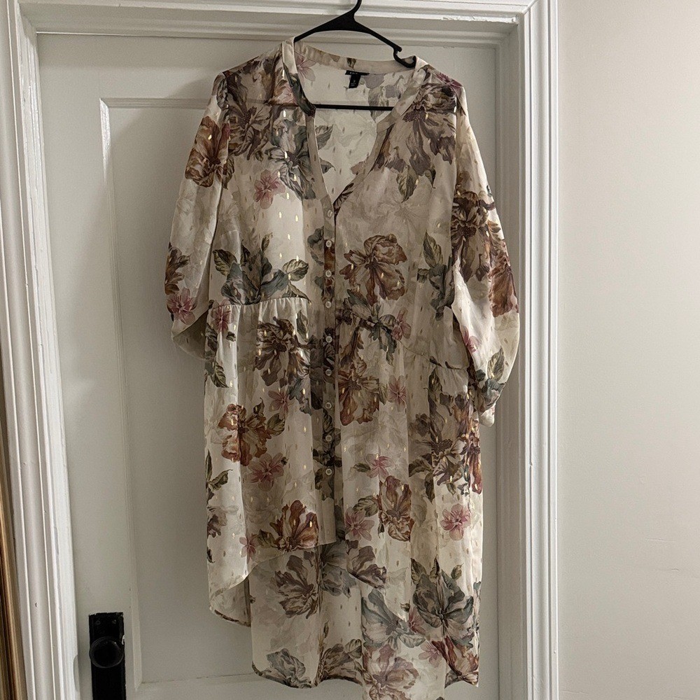 Floral Button-Down Top - image 1