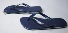 Havaianas Unisex Brazil Logo Flip Flop Sandals CD4 Navy Blue Size US:M8/W9/10