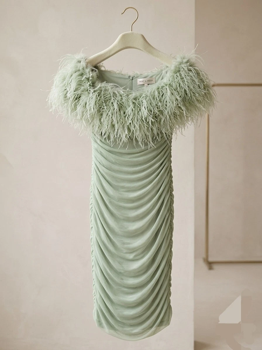 asos green feather dress Dresses for Women for sale YGroup_bombshell-mini-dress-petite
