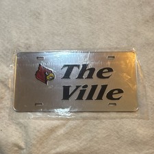 Silver Black University Of Louisville UofL The Ville License Plate Car Tag