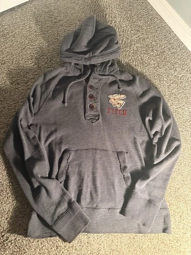 Abercrombie & Fitch Muscle New York Men XL Fleece Hooded Jacket Heather Grey video thumbnail