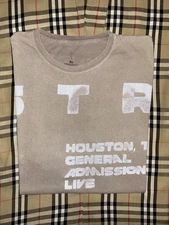2019 Travis Scott Astroworld Live Concert Shirt Mens XL Brown LaFlame Houston,TX