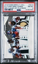 2018 Immaculate Barkley (RC)/Elliott/Fournette/Kamara Quad Jersey Patches 5/5 