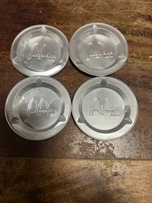 McDonald's Vintage Aluminum/Tin Ashtrays 3.5" Lot Of 4