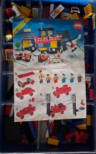 Vintage LEGO set 6391 Cargo Center Classic Town (Not Complete Pieces)