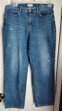 Nicole Miller Jeans Womens 12 Blue SOHO High Rise Straight Ankle Length
